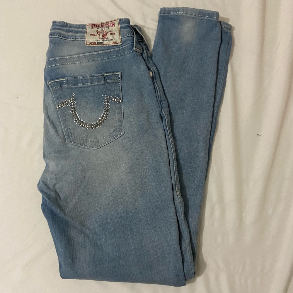 True religion jeans light wash